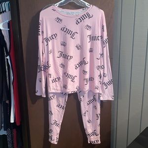 Juicy Couture - Pajama Set - Pink and Black